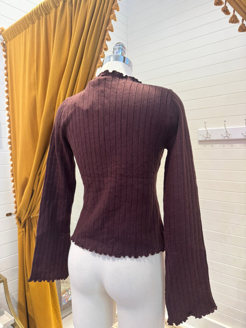 Chocolate Tie Sweater