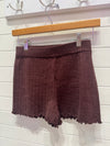 Chocolate Knit Shorts