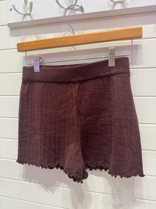 Chocolate Knit Shorts