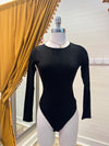 Black Ribbed Bodysuit