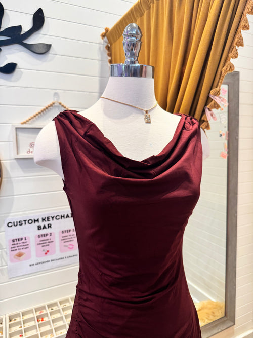 Burgundy Holiday Dress