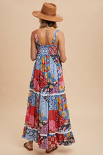 Tiled Patchwork Maxi Dress