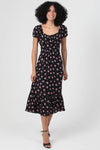 Pink Peony Midi Dress