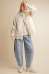 Cream Quilted Jacket