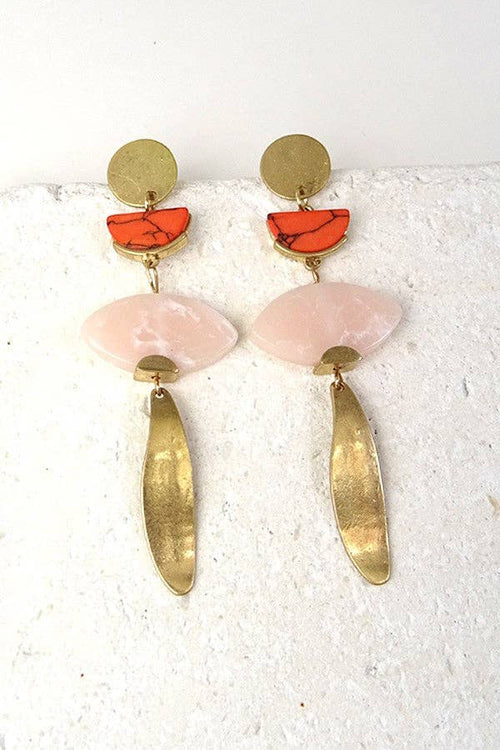 Marble Drop Earrings