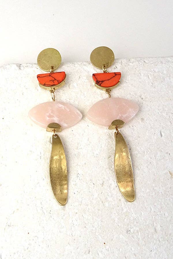 Marble Drop Earrings