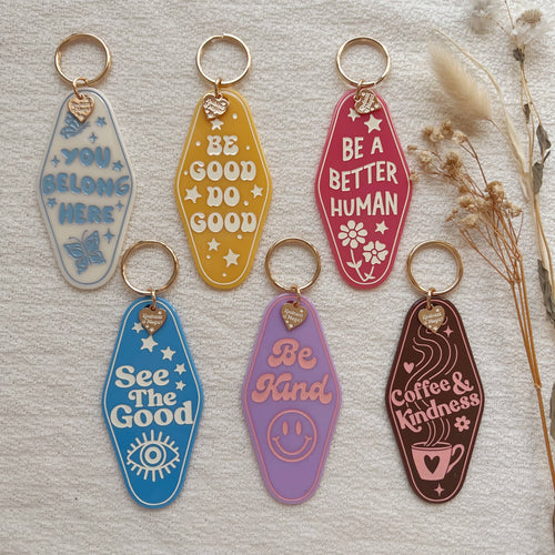 Good Things are Coming Motel Keychain