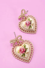 Rose Porcelain Earrings