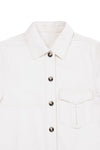 White Denim Shacket
