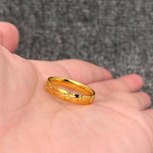 Inlaid Stars Ring