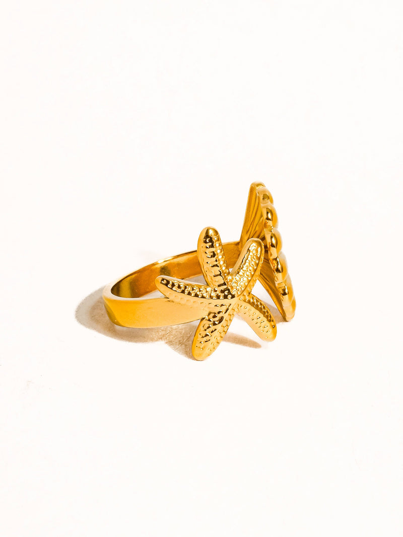 Star and Shell Ring