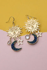 Sun Moon Star Earrings