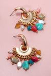 Beaded Fan Earrings