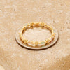 Gold Flowers Band Ring