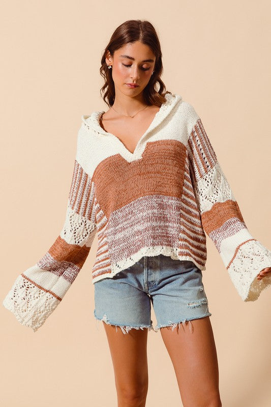 Crochet Hooded Sweater