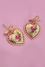 Rose Porcelain Earrings