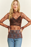 High Neck Lace Top