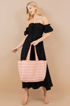 Orange Peony Tote Bag