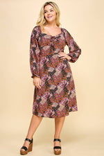 Curvy Floral Fields Dress