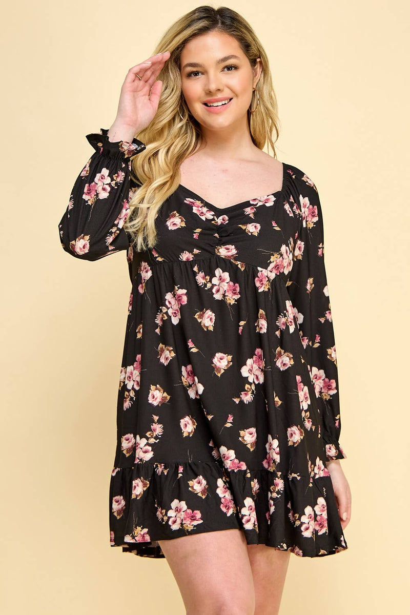 Curvy Flirty Babydoll Dress