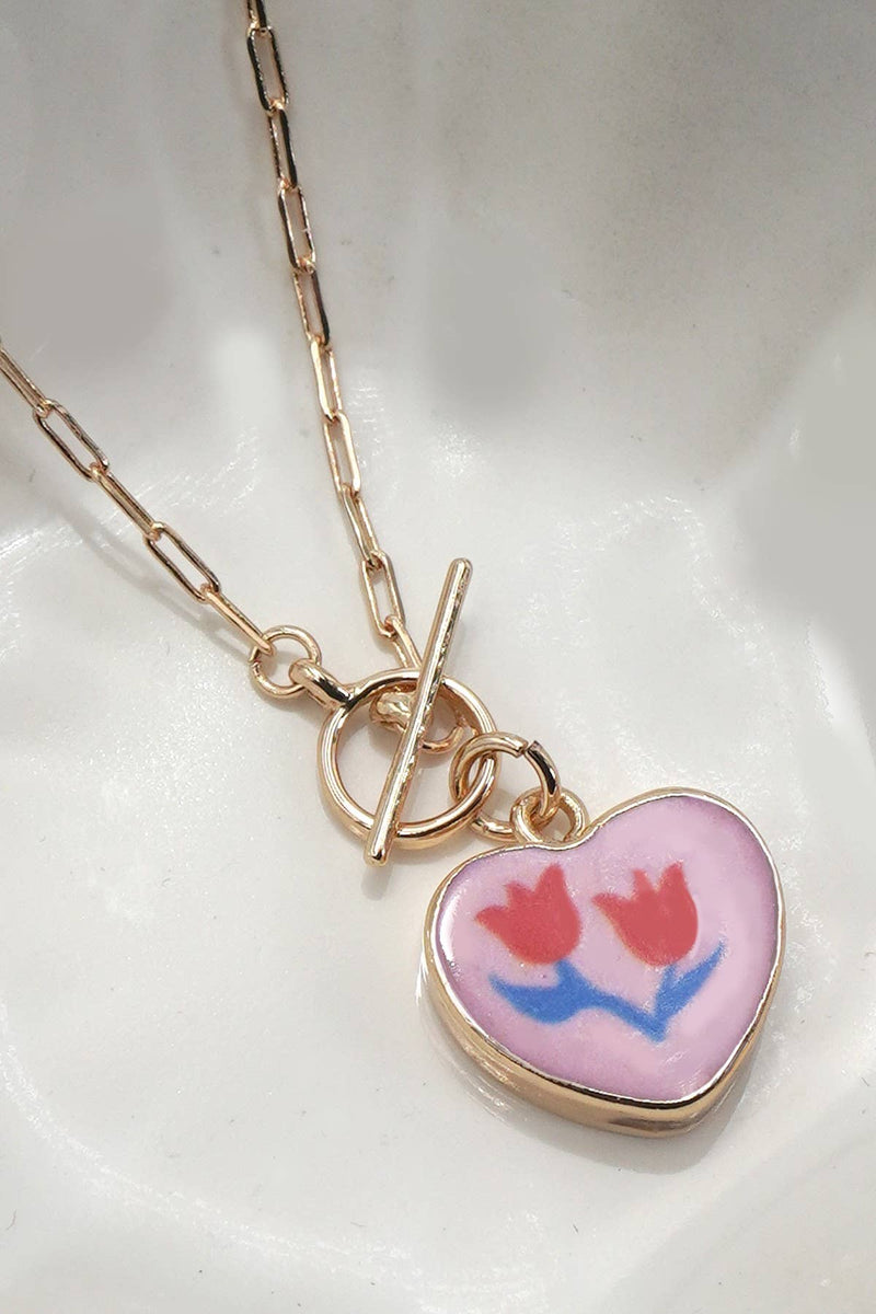 Porcelain Heart Necklace