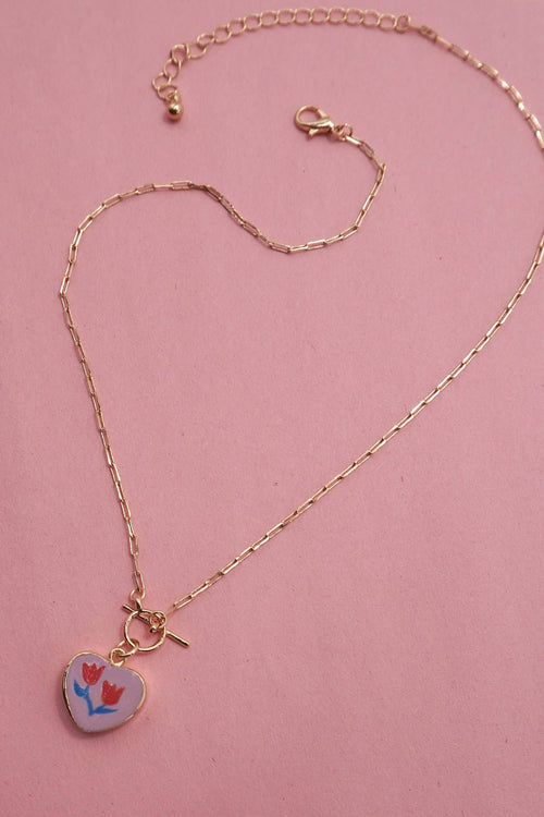 Porcelain Heart Necklace