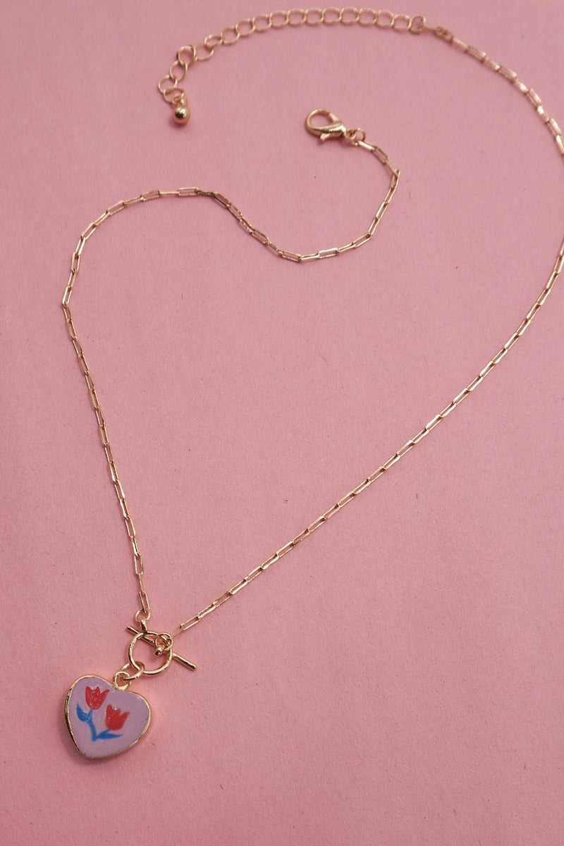 Porcelain Heart Necklace