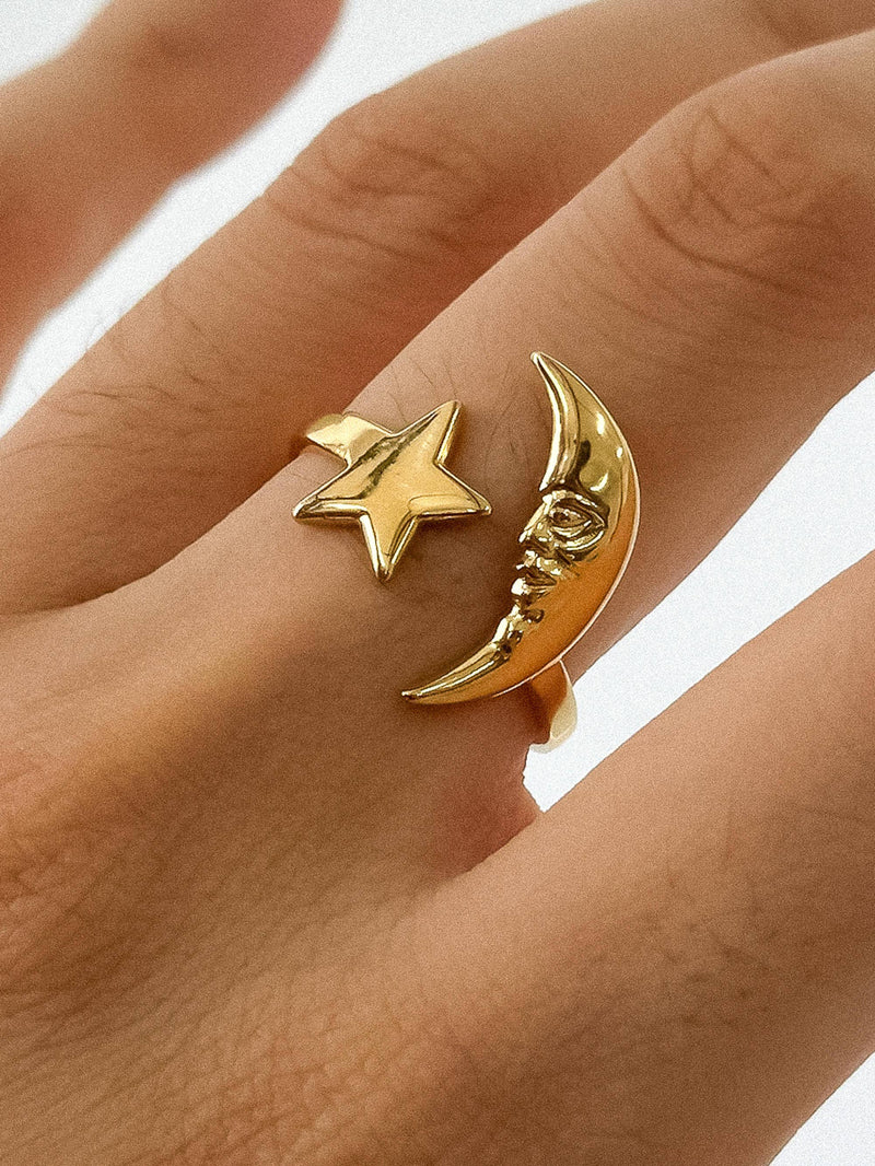 Tasa Star and Moon Ring