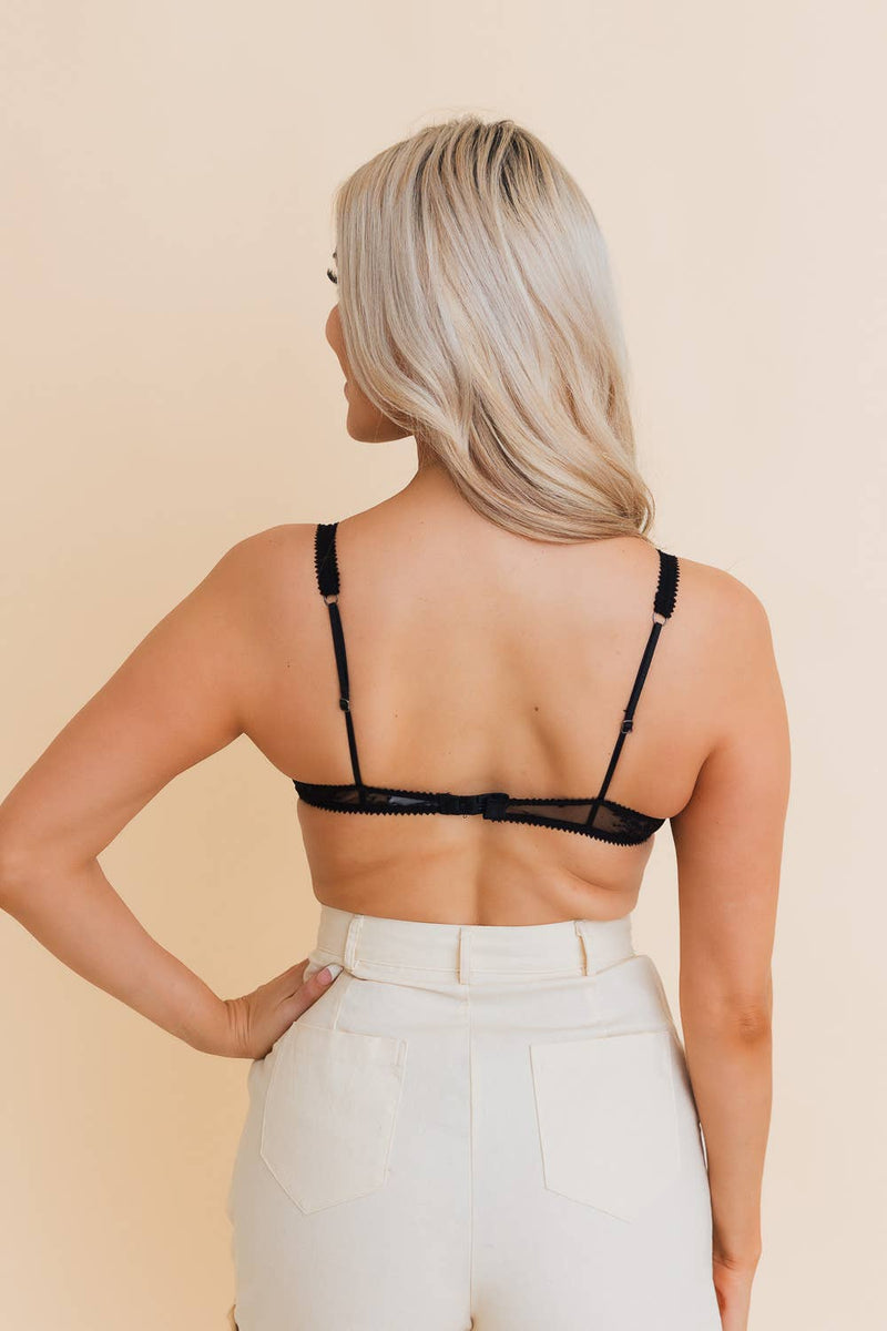 Black Lace Wire Bralette