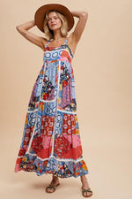 Tiled Patchwork Maxi Dress