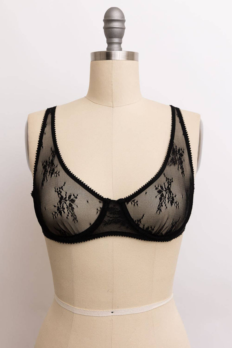 Black Lace Wire Bralette