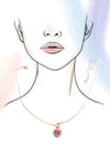 Porcelain Heart Necklace
