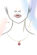 Porcelain Heart Necklace
