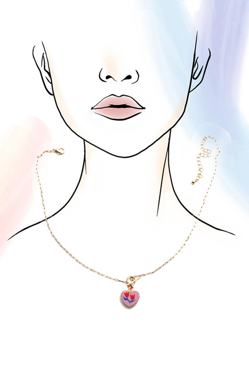 Porcelain Heart Necklace