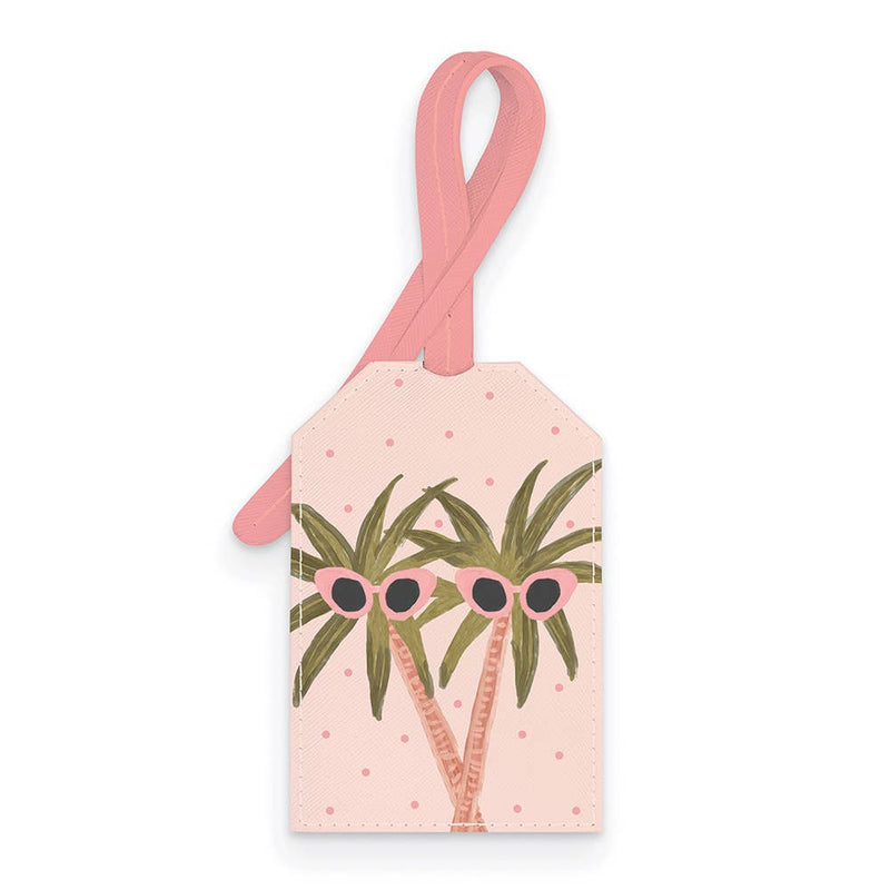 Sunny Palms Slide-Out Luggage Tag