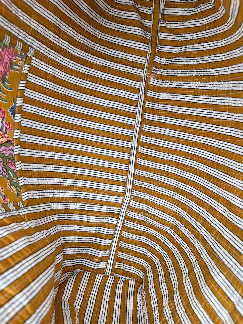 Gold Botanical Tote Bag