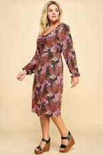 Curvy Floral Fields Dress