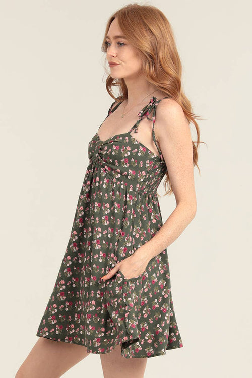 Olive Sweetheart Dress