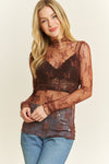 High Neck Lace Top