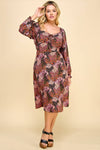 Curvy Floral Fields Dress