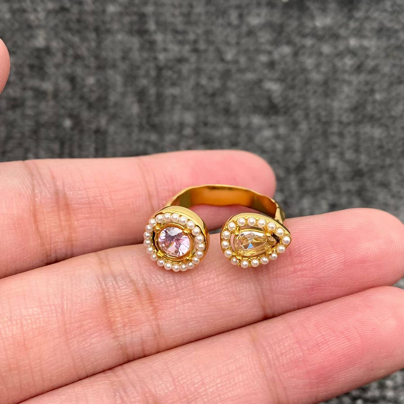 Double Gem Ring