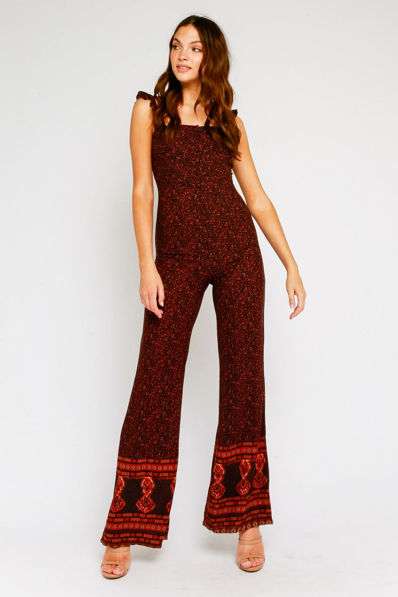 Rust Bohemian Jumpsuit