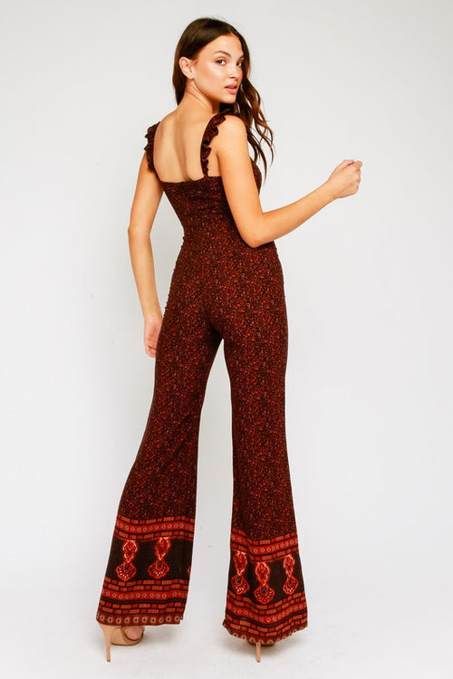 Rust Bohemian Jumpsuit