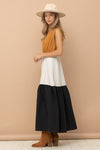 Color Block Maxi Dress