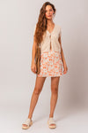 Lettuce Hem Mini Skirt