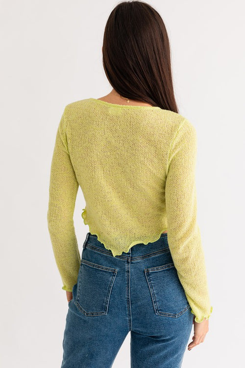 Lime Long Sleeve Top