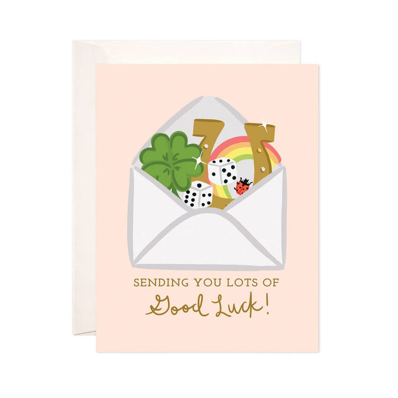 Sending Luck Greeting Card