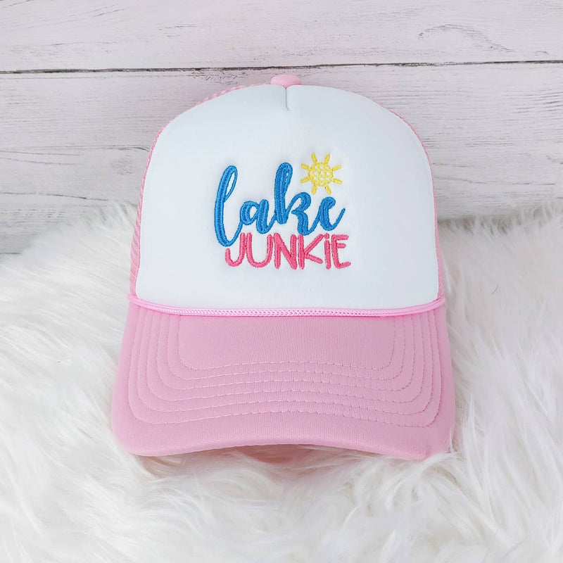 Lake Junkie Embroidered Trucker Hat