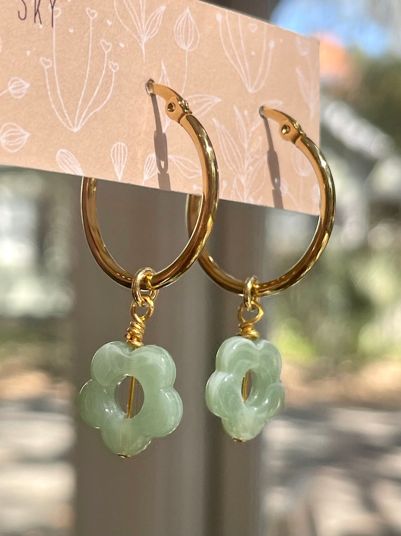 Daisy Charm Earrings