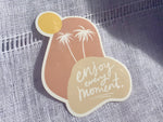 Palm Tree & Sun Sticker